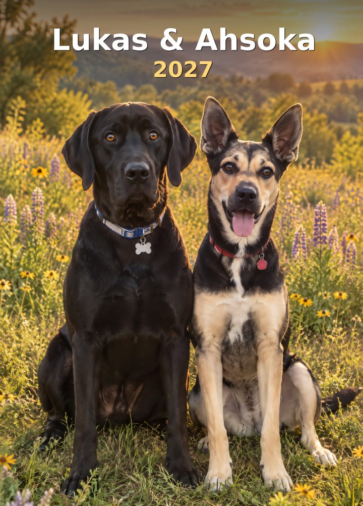 2027 wall calendar starring your dog
