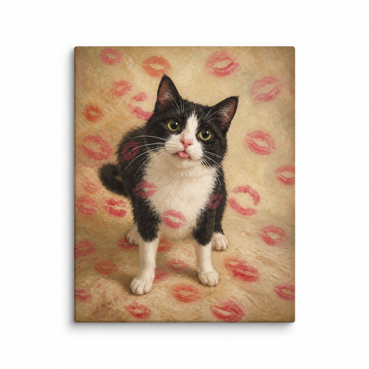Gallery canvas with your cat's portrait