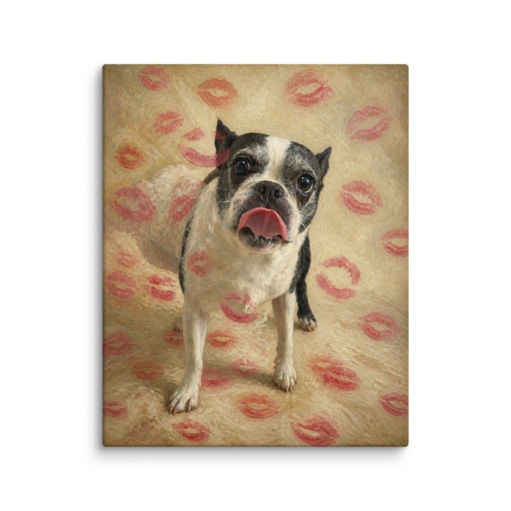 Gallery canvas with your dog's portrait