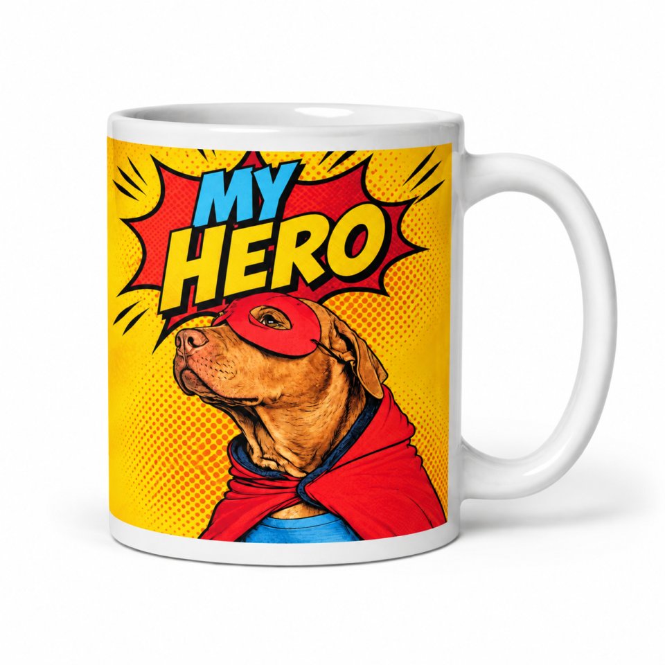 Photo mug with your dog's portrait